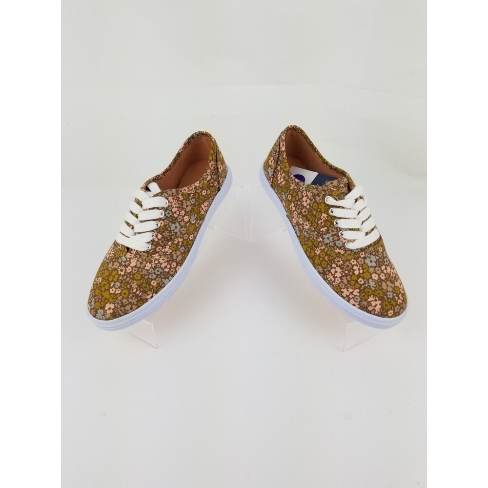 Women's Universal Thread Lunea Pink Floral Canvas Sneakers Shoes Size 6